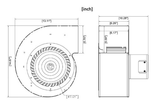 1TDT9، 4C668 منفاخ بديل لتبادل OEM المباشر من Dayton in Kuwait