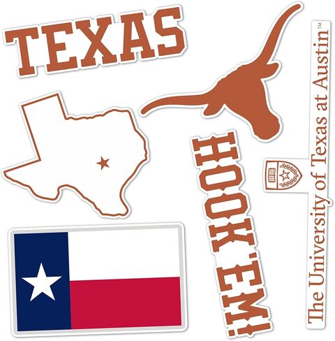 Desert Cactus University of Texas Sticker Longhorns UT Austinr Vinyl Decals Laptop Water Bottle Car Scrapbook Sheet T2 (Type 2-5) in Saudi Arabia