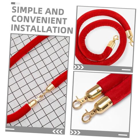 4Pcs Cord End Caps with Hook Versatile Rope End Stoppers for Handrail Barrier Ropes Easy Installation for Queue Dividers and Yacht Accessories in Saudi Arabia