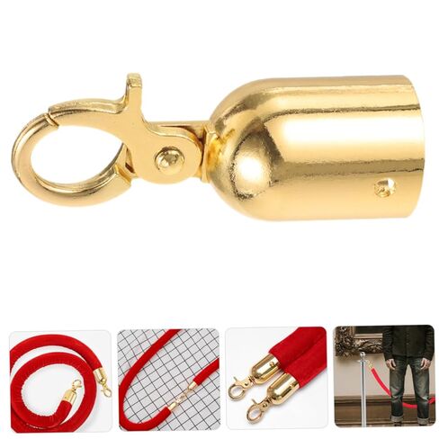 4Pcs Cord End Caps with Hook Versatile Rope End Stoppers for Handrail Barrier Ropes Easy Installation for Queue Dividers and Yacht Accessories in Saudi Arabia