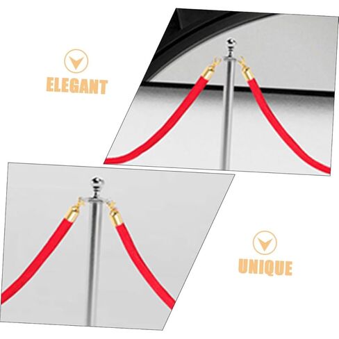 6Pcs Cord End Stoppers for Stanchions End Hooks with Caps for Events Hotels Theaters Easy Installation Practical Design in Saudi Arabia