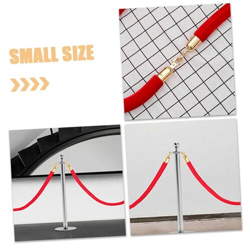 6Pcs Cord End Stoppers for Stanchions End Hooks with Caps for Events Hotels Theaters Easy Installation Practical Design in Saudi Arabia