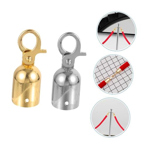6Pcs Cord End Stoppers for Stanchions End Hooks with Caps for Events Hotels Theaters Easy Installation Practical Design in Saudi Arabia