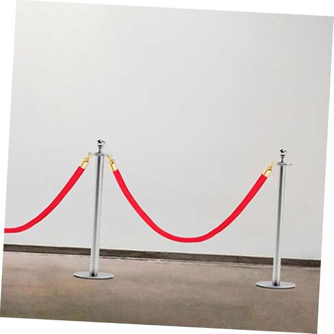 jojofuny 12Pcs Rope End Fastener Hooks for Stanchions Durable Guardrail End Caps with Snap Hook Lightweight Easy to Install for Hotels Shopping Malls and Events in Saudi Arabia
