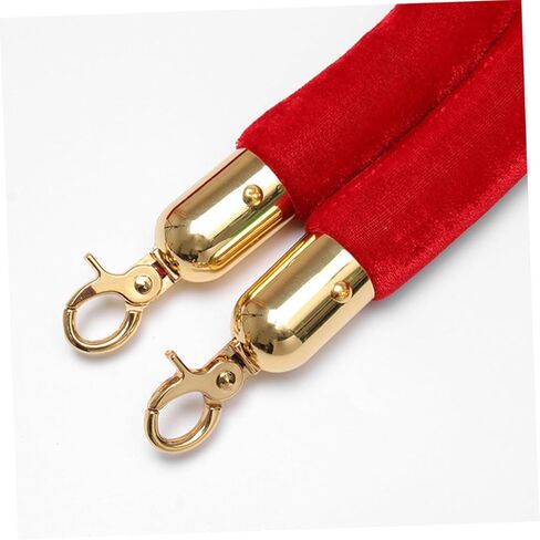 jojofuny 12Pcs Rope End Fastener Hooks for Stanchions Durable Guardrail End Caps with Snap Hook Lightweight Easy to Install for Hotels Shopping Malls and Events in Saudi Arabia