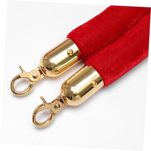 TEHAUX 4Pcs Durable Rope End Caps with Hooks for Barrier and Queue Divider High Strength Cord Ends for Reliable Safety and Attractive Setup in Saudi Arabia