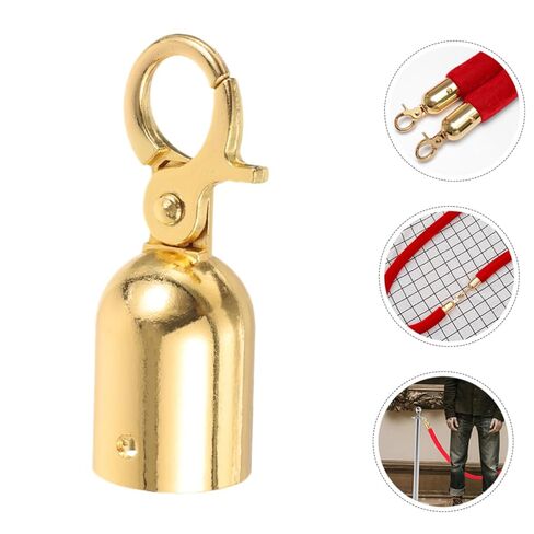 TEHAUX 4Pcs Durable Rope End Caps with Hooks for Barrier and Queue Divider High Strength Cord Ends for Reliable Safety and Attractive Setup in Saudi Arabia