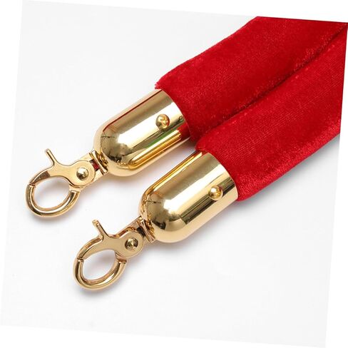Uonlytech 4Pcs Cord Stopper End Caps with Hook for Queue Divider Elegant Design Quick Installation for Safety Barriers and Handrails Versatile Rope End Fittings in Saudi Arabia