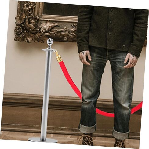 Uonlytech 4Pcs Cord Stopper End Caps with Hook for Queue Divider Elegant Design Quick Installation for Safety Barriers and Handrails Versatile Rope End Fittings in Saudi Arabia