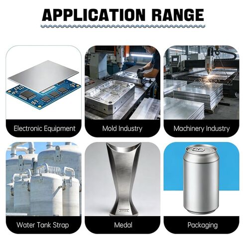 6061 لوحة صفائح الألومنيوم 1/8 بوصة × 12 بوصة × 16 بوصة (T × W × L) ألواح معدنية من الألومنيوم السميكة المسطحة مغطاة بطبقة واقية للصناعة اليدوية 1 قطعة in Kuwait