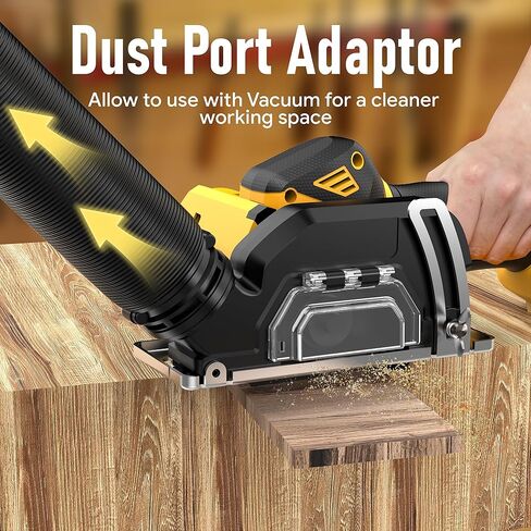 أداة قطع لاسلكية متوافقة مع بطارية DeWalt 20V MAX (بدون بطارية) منشار دائري صغير بدون فرش مع شفرات، 19000 دورة في الدقيقة، غطاء غبار قابل للإزالة للمعادن/الخشب/البلاط/البلاستيك in Kuwait