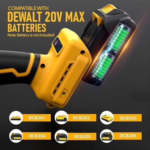أداة قطع لاسلكية متوافقة مع بطارية DeWalt 20V MAX (بدون بطارية) منشار دائري صغير بدون فرش مع شفرات، 19000 دورة في الدقيقة، غطاء غبار قابل للإزالة للمعادن/الخشب/البلاط/البلاستيك in Kuwait