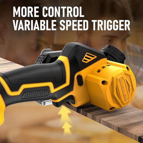 أداة قطع لاسلكية متوافقة مع بطارية DeWalt 20V MAX (بدون بطارية) منشار دائري صغير بدون فرش مع شفرات، 19000 دورة في الدقيقة، غطاء غبار قابل للإزالة للمعادن/الخشب/البلاط/البلاستيك in Kuwait