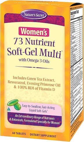 Nature's Secret Women's 73 Nutrient Soft-Gel Multi Vitamin, 60-Count in Saudi Arabia
