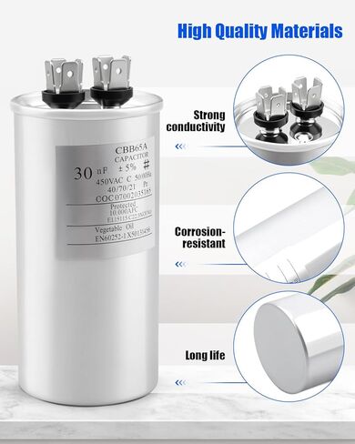 Run Capacitor 325P306H37M30N4X Fit for GE Genteq C330 C330R 97F9608BX 97F9608 CPT-0241 CPT0241 CPT00241 Jard 30.0UF +/-6% 370V 50/60HZ in Saudi Arabia