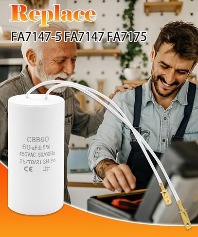 60uf & 400vac/450vac Motor Capacitor Fits for Rotary Global Hydraulics Auto Lift Power Unit Replace FA7147-5 FA7147 FA7175 in Saudi Arabia