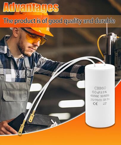 60uf & 400vac/450vac Motor Capacitor Fits for Rotary Global Hydraulics Auto Lift Power Unit Replace FA7147-5 FA7147 FA7175 in Saudi Arabia