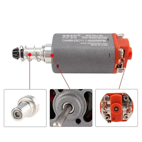 CHF-480SA-7516G Long-Axis 40000rpm High Speed Hardened Steel D- Gear Motor for AK/AUG/G3/M16/m4/mp5/g36/p90 in Saudi Arabia