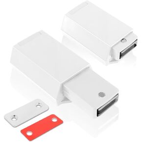 دفع شديد التحمل لفتح مزلاج الباب، 10 عبوات مزالج دفع مغناطيسية سوداء، أجهزة مزلاج دفع مخفية تعمل باللمس للدفع لفتح الخزانة، مقبض باب مغناطيسي لباب خزانة الملابس in Kuwait