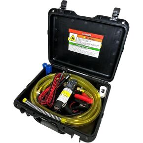 12V Fuel Transfer Pump Kit - Moves 120 Gallons of Gas or Diesel Per Hour. Integrated Carrying Case Design & Easy to Carry and Store, Great for Cars, Boats, Trucks, UTVs, Agricultural Machinery etc. in Saudi Arabia