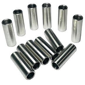 12pcs 3/8 ID x 1/2 OD x 1-1/2 Length Stainless Steel Spacer,Screw Standoff Bushing Plain Finish Round Metal Spacer for 3/8 Screws Bolts and Rods in Kuwait