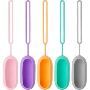 Glowco CalmCarry Replacement Cover and Case | Calm Carry Silicone Replacement Covers with Strap | Calm Carry Device Cover and Strap | Pack of 5 (Gray, Teal, Pink, Purple, Orange) in Saudi Arabia