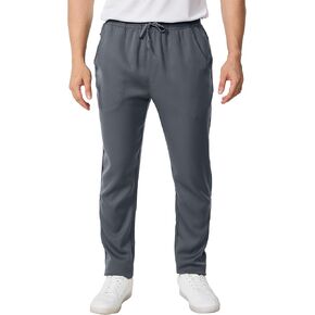 Mens Athletic Sweatpants with Zipper Pockets,Workout Gym Joggers Pants in Kuwait