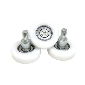 5 قطع القطر الخارجي 30 مم محمل مسمار بلاستيكي 30x9xM6 بكرة مغطاة بوم BS62630-9C8L10M6 عجلة حائط زجاجية بكرة نايلون (BS62626-8C9L10M6) in Kuwait