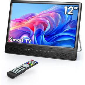 تلفزيون ديسوبري 18 بوصة محمول مع موالف ATSC رقمي، تلفزيون صغير مع بطارية مدمجة 6000 مللي أمبير في الساعة، شاشة محمولة مع مدخل HDMI 1080 بكسل، مدخل AV، USB، تلفزيون صغير للسفر والتخييم وRV والمطبخ والفناء in Kuwait