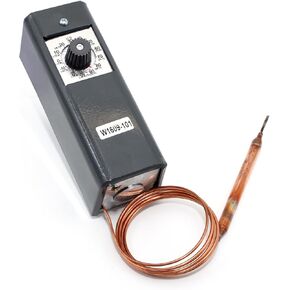 W1609-101 TH-1609 ترموستات للتحكم في درجة الحرارة للتبريد، -30 درجة فهرنهايت إلى 90 درجة فهرنهايت (-34 درجة مئوية إلى 32 درجة مئوية)، 5 أقدام شعرية، 3.5 درجة فهرنهايت إلى 16 درجة فهرنهايت، لمبة استشعار عن بعد in Kuwait