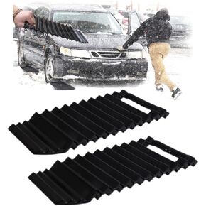2Pack Off-Road Recovery Traction Boards Tire Traction Mats Emergency Devices Tire Traction Mats for Cars, Portable Recovery Boards for Sand, Mud, Ice & Snow All Weather in Kuwait
