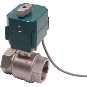 صمام كروي DN15-50 من الفولاذ المقاوم للصدأ، صمام كروي ذو عزم دوران عالي، صمام كروي 2/3 مع مفتاح يدوي 220 فولت (34، DC12V_CR03) in Kuwait