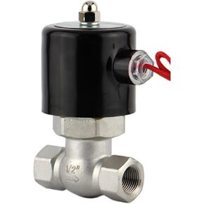 1/2 "ارتفاع درجة الحرارة الفولاذ المقاوم للصدأ البخار الملف اللولبي صمام عادة مغلقة اتجاهين صمام اللولب الداخلي 220 فولت 24 فولت 12 فولت (220VAC) in Kuwait