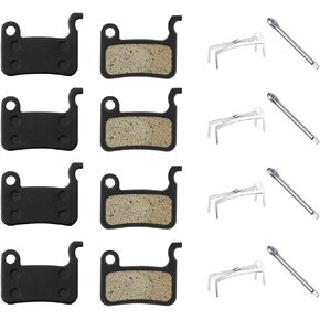 4 Pairs Bike Brake Pads Compatible with Shimano Deore XT SLX Hone Alfine Saint LX XTR M975 M966 M965 M596 M595 Resin Disc Brake Replacement Pads for MTB Mountain Bicycle Cycling Brakes Quiet Durable in Kuwait