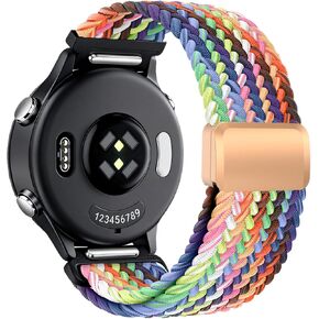 Yeahxing Band for Coros Pace 4/ PACE 3/ Apex 2 Pro/Apex Pro/Apex 46mm, One Click Quick Release Stretchy Nylon Braid Strap with Magnetic Clasp, Breathable & Comfortable in Kuwait