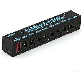 Guitar Pedal 8 Isolated DC Outputs, Low Noise, Metal Shell, Synchronous Output for Electric Guitar Effects Pedals in Saudi Arabia