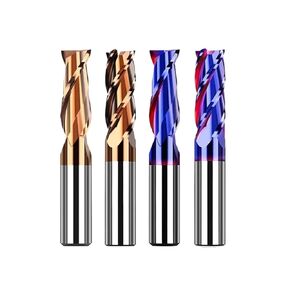 Carbide End Mills Alloy CNC Milling Cutter Metal Lathe Tools Tungsten Steel Router Bits Stainless Flat Mill 1Pcs(D3xD4x50L) in Kuwait