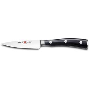 WÜSTHOF Classic IKON 3.5" Paring Knife, Black, Stainless in Kuwait