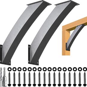 Heavy Duty 4" x 4"(Actual: 3.2''x3.2'') 45 Degree Angle Support Bracket, 2 Pcs Carbon Steel Pergola Post Bracket for Gazebos, Decks, Porches, Log Cabins and Other Wood Frame. in Saudi Arabia