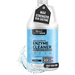 Creative Scents Multipurpose Enzyme Cleaner & Odor Remover | Deodorizer for Floor, Carpet, Drain, Pipes | Pet Urine Odor Eliminator | Enzyme Cleaner for Cat Urine & Dog Poop | Half Gallon - Original in Kuwait