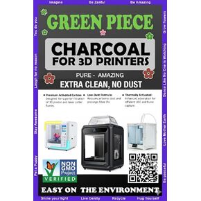 Activated Carbon for 3D Printers & Laser Engravers – Thermally Activated - Low-Dust GAC Charcoal - High-Absorption Filter Refill - 1 lb - Clean Filter - Print Cleaner - Save Money in Kuwait