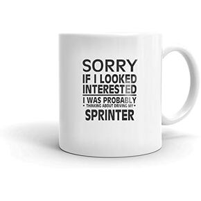 Thinking about my SPRINTER Driver Coffee Tea Ceramic Mug Office Work Cup Gift 11 oz in Saudi Arabia