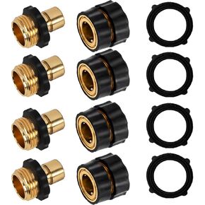 Xiny Tool 3/4 بوصة خرطوم حديقة توصيل سريع، تركيبات خرطوم حديقة توصيل سريع، موصل خرطوم مياه سريع الفك للذكور والإناث (6 عبوات) in Kuwait