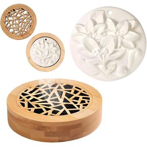 2Pcs Aroma Stone Set, Passive Diffuser, Passive Essential Oil Diffuser Suitable for Small and Medium Sized Spaces in Kuwait