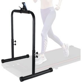 24.4 Inch Wide Handle Bar for Walking Pad Only with Phone Holder - Universal Fit, Stable & Non-Slip Handrail for Indoor Home Gym Workouts (Adjustable Height from 30.7 to 39.37 Inch) in Kuwait