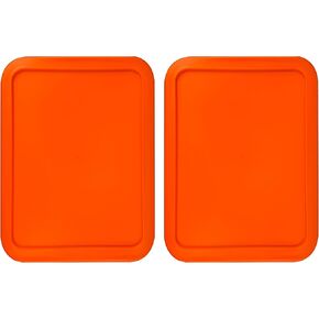 أغطية بديلة تناسب أوعية تخزين الطعام الزجاجية المكونة من 6 أكواب من بايركس، (8.75 × 6.75 بوصة) أغطية أغطية بلاستيكية مستطيلة لبيريكس 7211-PC، محكمة الغلق ومضادة للتسرب (عبوتان، أرجواني) in Kuwait