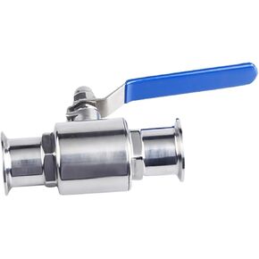 1PCS 304 Stainless Steel Food Grade Sanitary Grade retaining Ring 76mm-Chuck 91 Quick Connect Straight Ball Valve 3" Ball Valve in Kuwait