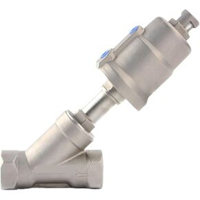 1PCS 100S0NC6 - V 3/8 1/2 3/4 1 Angle seat Valve Stainless Steel 316(G3-8,Double) in Kuwait