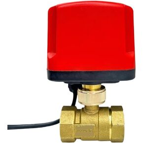 1PCS 220AC 1/2" 3/4" 1" 2" Waterproof Ball Valve 220V 12V 24V Brass Ball Valve Three-Wire or Two-Wire Brass Ball Valve(1-1/2",220AC_CR04) in Kuwait