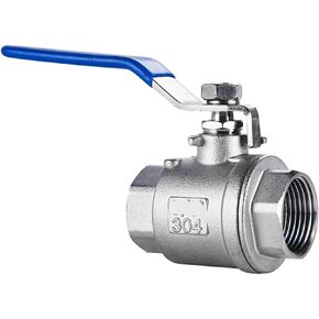 1 PC. Female Threaded Stainless Steel SS304 2P Full Bore Ball Valve with Vinyl Handle Threaded Valve 1/4" 3/8" 1/2" 3/4" 1"(3/4") in Kuwait